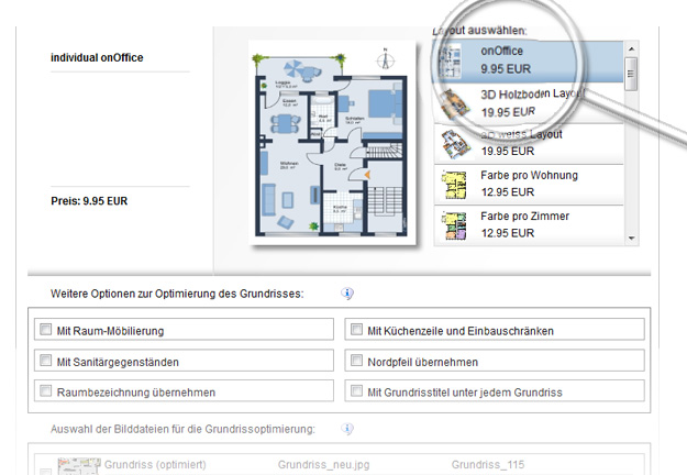 onOffice smart Grundriss-Optimierung