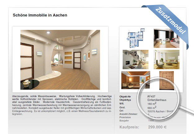 onOffice smart Schaufenster-Modul